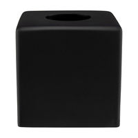Resin Tissue Box Cover, Black 