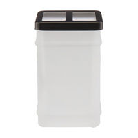 Glass Toothbrush Holder, White/Black