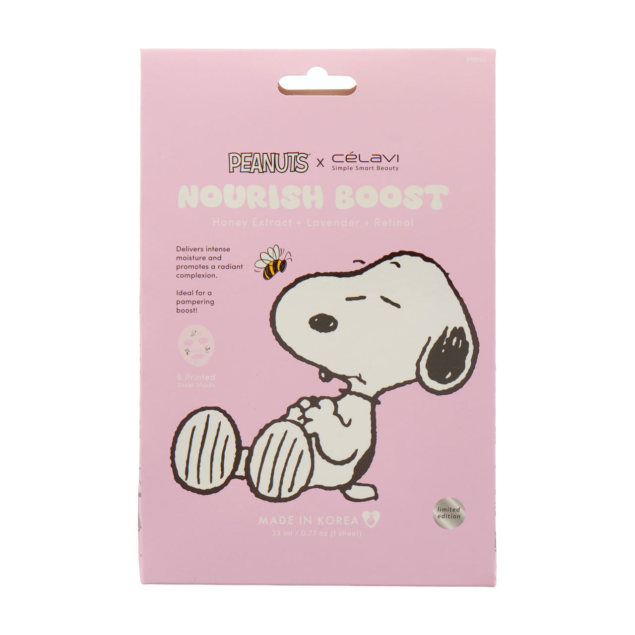 Celavi Peanuts Nourish Boost Mask, 0.77 oz