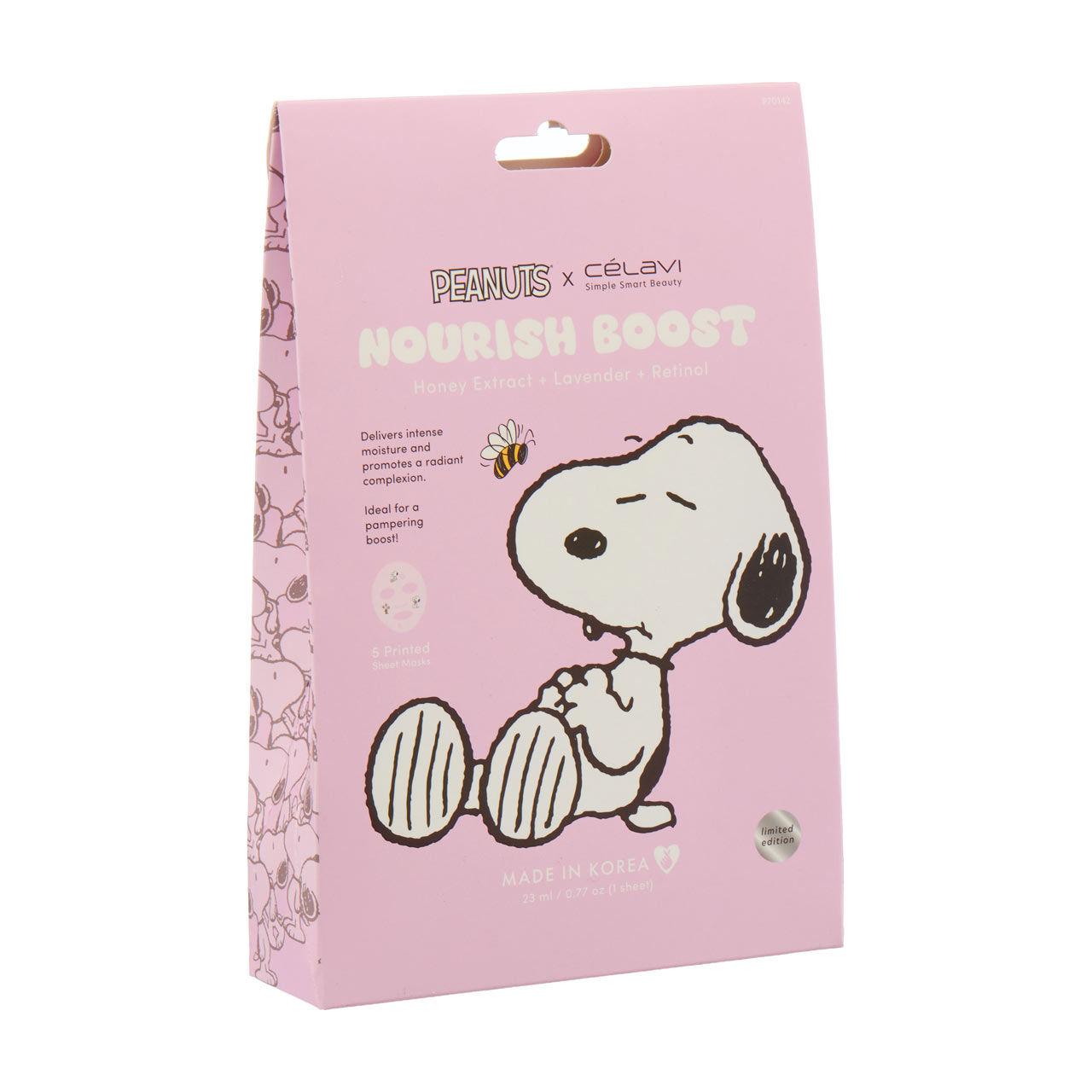 Celavi Peanuts Nourish Boost Mask, 0.77 oz