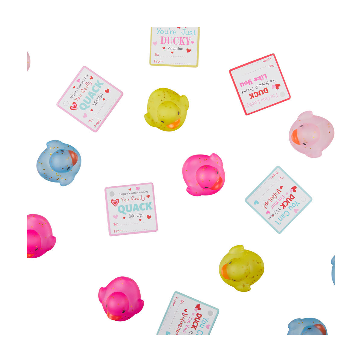 Valentine’s Day Exchange Card Set with Novelty Toy, 1 Set, Assorted