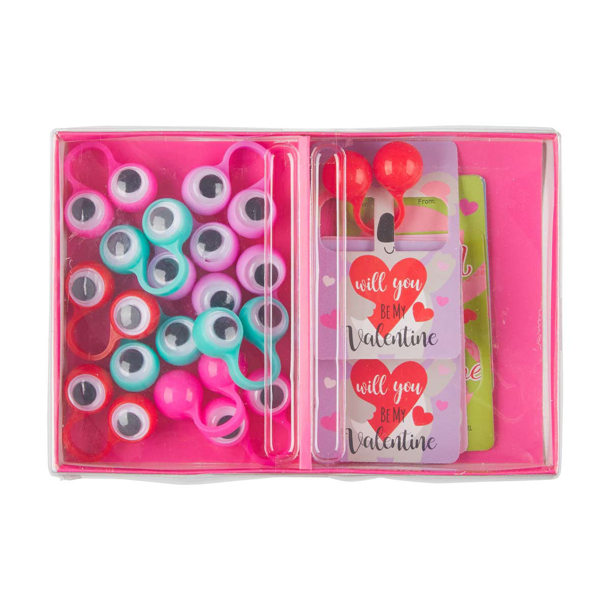 Valentine’s Day Exchange Card Set with Novelty Toy, 1 Set, Assorted