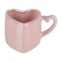 Valentine's Day Heart-Shaped Ceramic Mug, Assorted