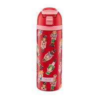 Simply Belle Nutcracker Plastic Tumbler with Flip Top, 24 oz