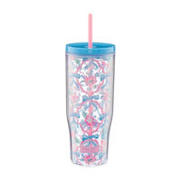 Simply Belle Lily Plastic Tumbler, 24 oz