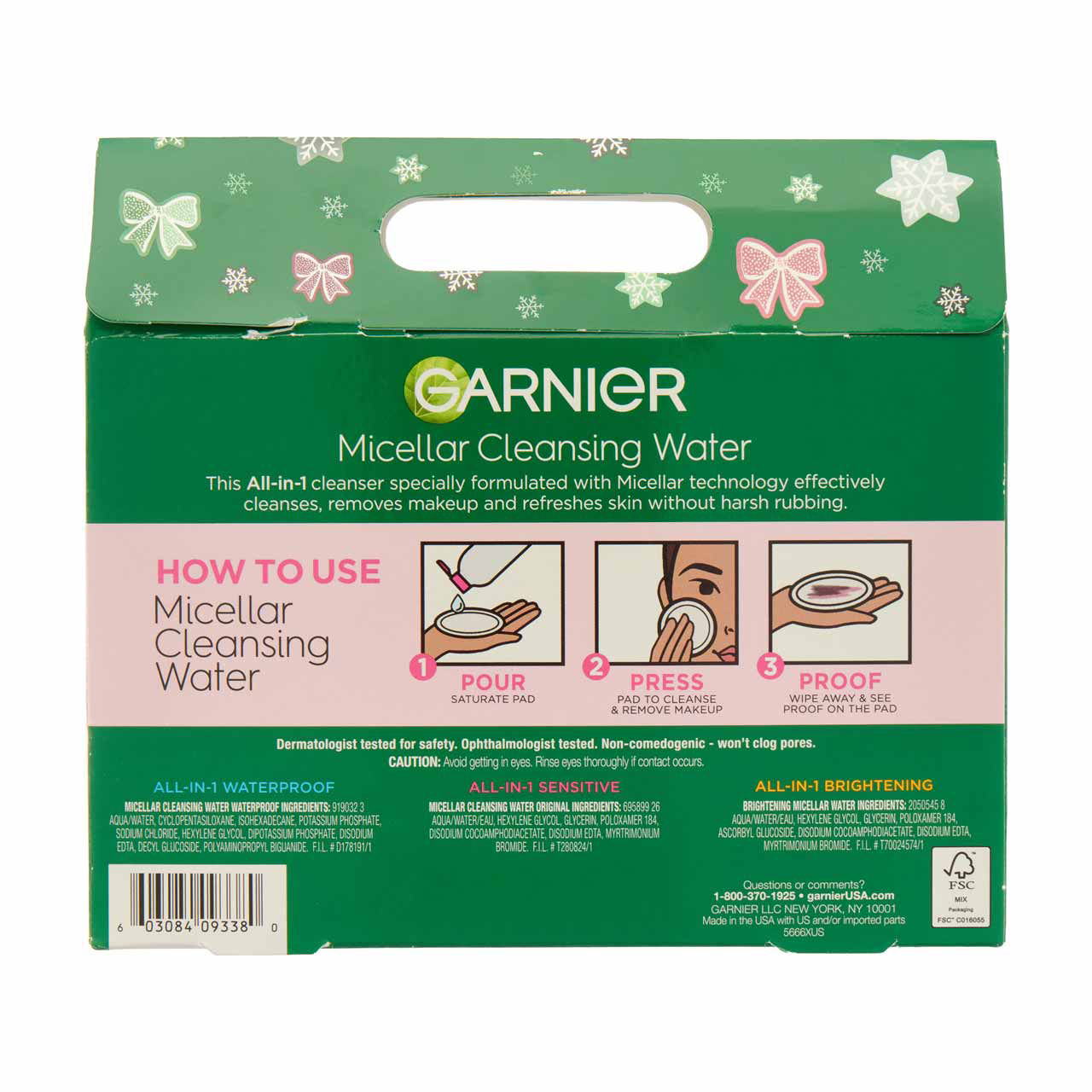 Garnier Micellar Cleansing Water Discovery Kit, 3 pc