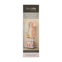Bella Villa Living Garment Hanger, 2 Shelves