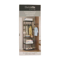 Bella Villa Living Garment Hanger, 4 Shelves