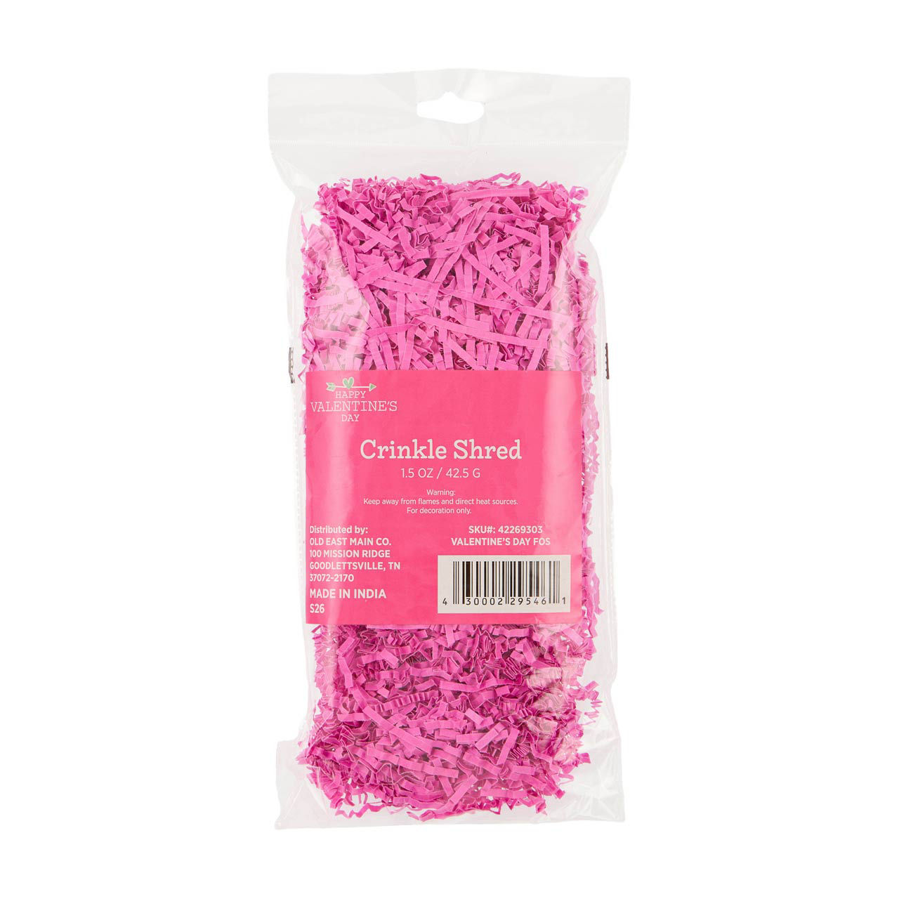 Valentine's Day Crinkle Shred, Assorted, 1.5 oz