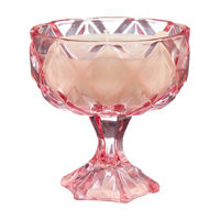 Valentine's Day Dessert Glass Candle, Pink, 6 oz