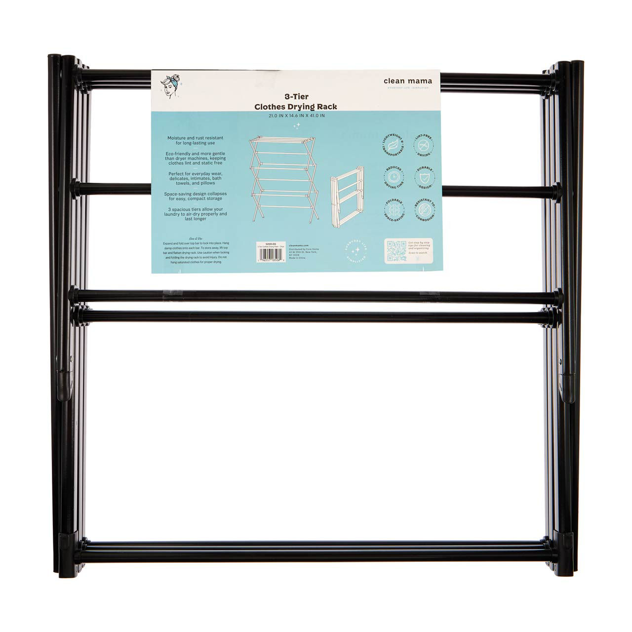 Clean Mama 3-Tier Clothes Drying Rack