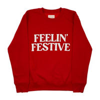 "Feelin' Festive" Women's Christmas Sweatshirt, 2XL