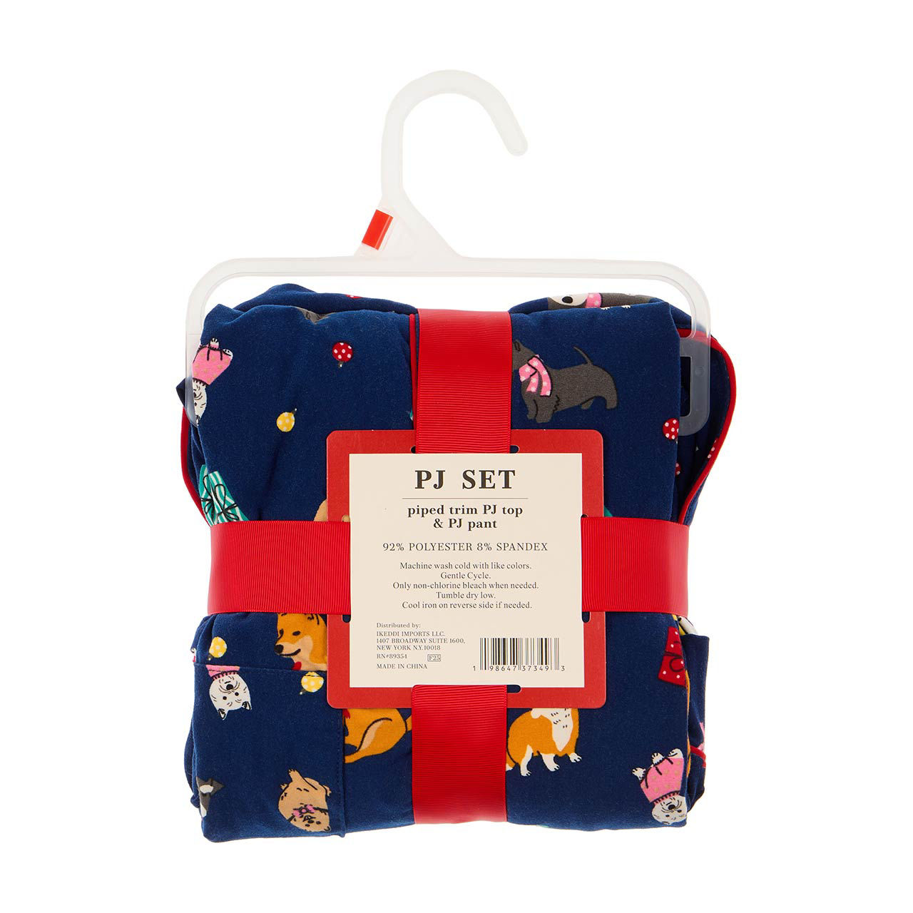 No Comment "Puppies" Ladies Holiday Pajama Set, Medium