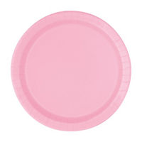 Valentine's Pink Plates, 9 in, 16 ct