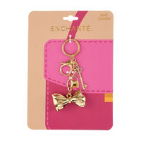 Enchante Gold Bow Bag Charm