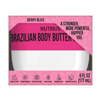 Nutrius Brazilian Body Butter Cream Berry Bliss, 6