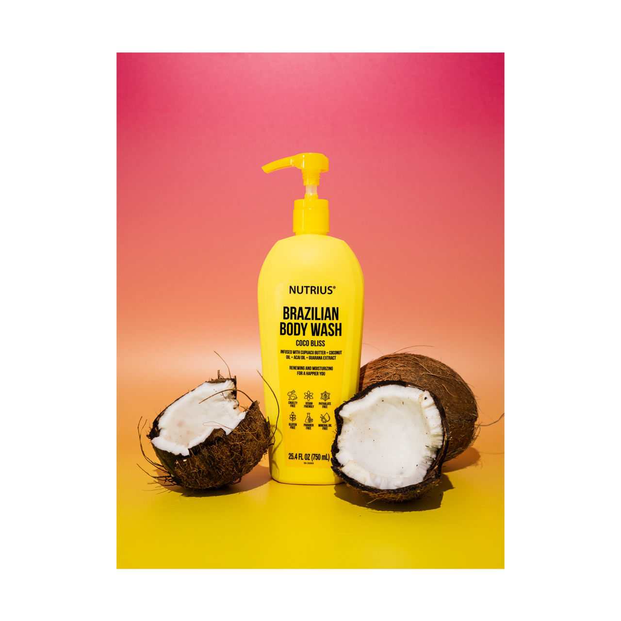 Nutrius Coco Bliss Body Wash, 25.4 FL OZ
