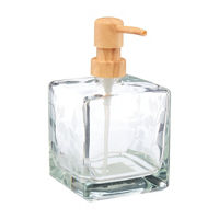 Floral Glass Hand Soap Pump