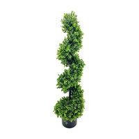 Artificial Spiral Topiary Tree, 38 in
