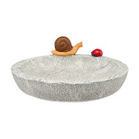 Garden Birdbath, Gray