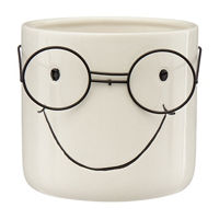 Ceramic Face Garden Planter