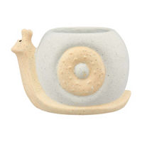 2-Tone Snail Garden Planter, Assorted