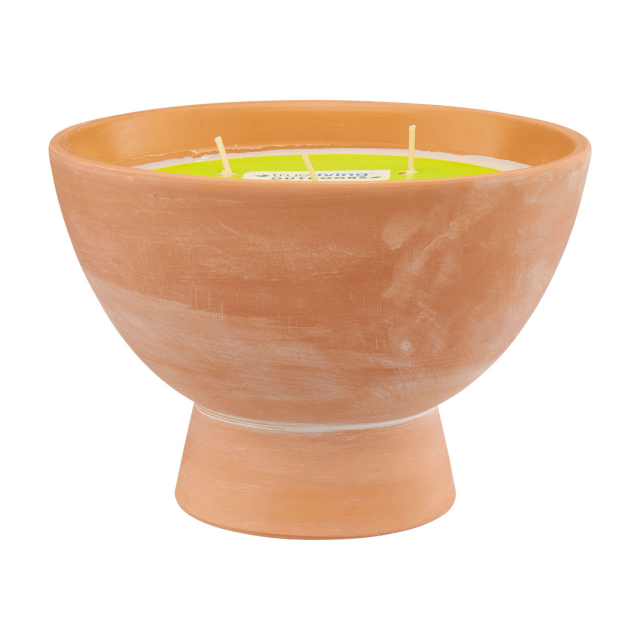 Trueliving Outdoors Pedestal Bowl Candle, 41 oz