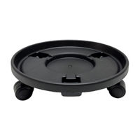 Black Plastic Planter Caddy, 12 in