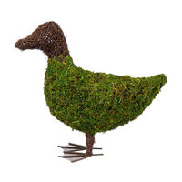 Mossy Baby Duck Garden Decor