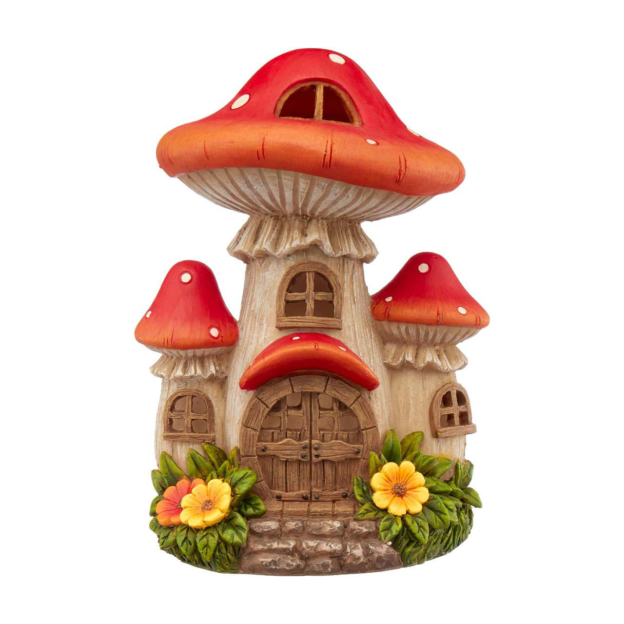 Solar Mushroom House Garden Decor