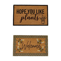 Garden Coir Mat Print, 18x30 in, Assorted