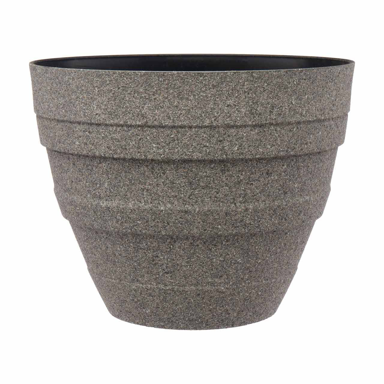 Gray Stone Finished Planter, 12 in