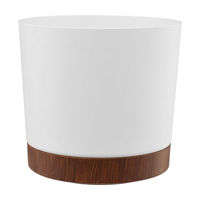 2-Tone Planter, White, 10 in