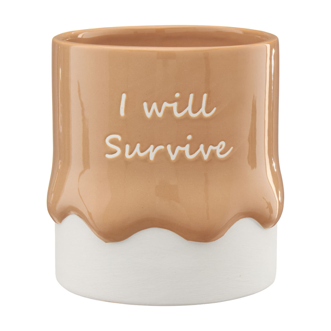 "I Will Survive" Ceramic Planter