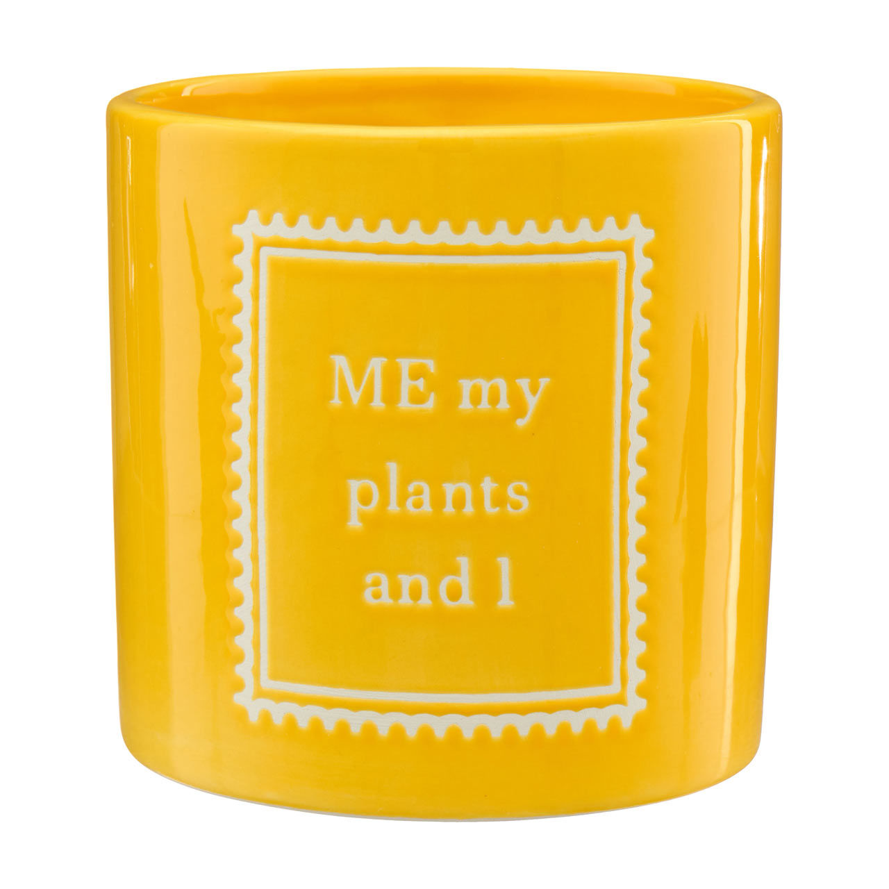 Ceramic Humorous Sentiments Planter, 2 Assorted Colors & Phrases