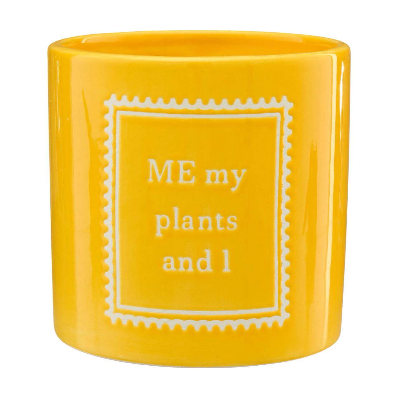 "Me My Plants and I" Ceramic Fun Planter