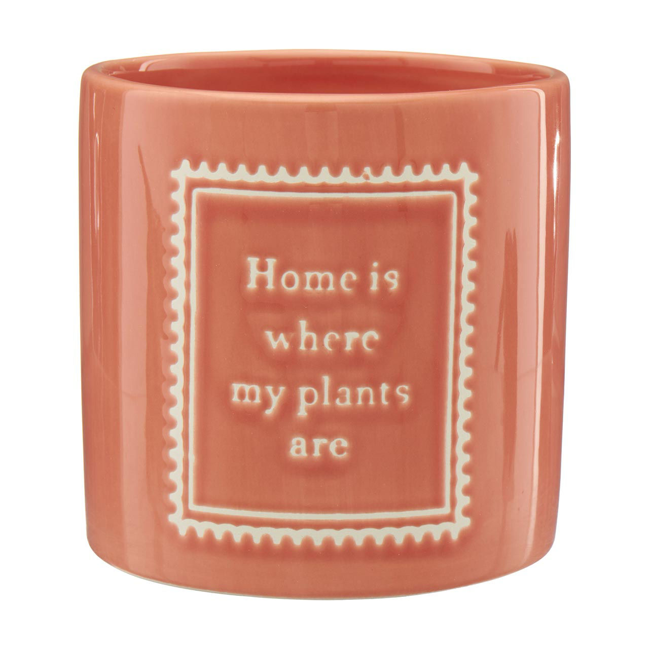 "Home Is Where My Plants Are" Ceramic Fun Planter