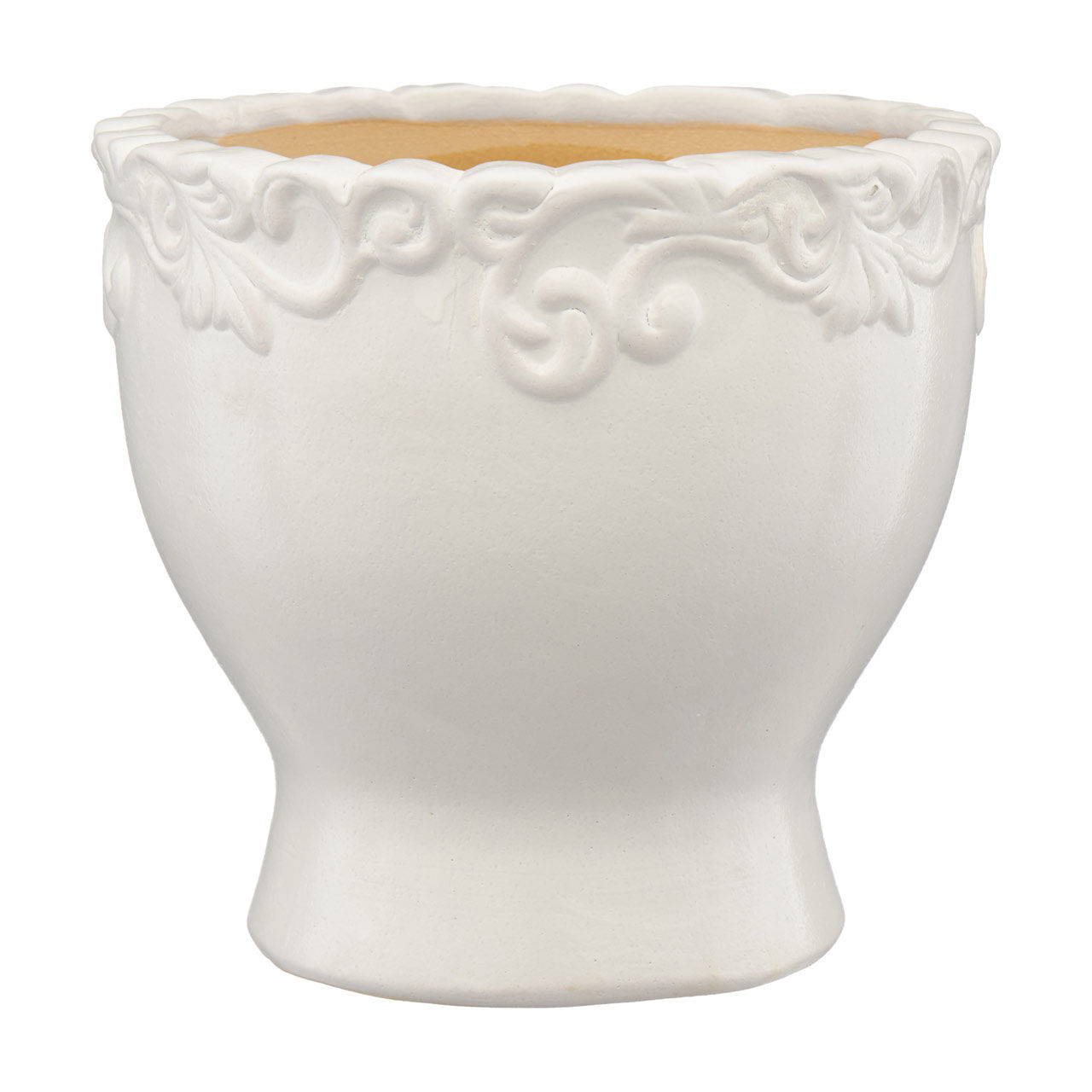 Fancy Ceramic Outdoor Planter, Small