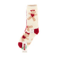 Mistle Toes Gingerbread & Polka Dots Cozy Crew Socks, 3 pk