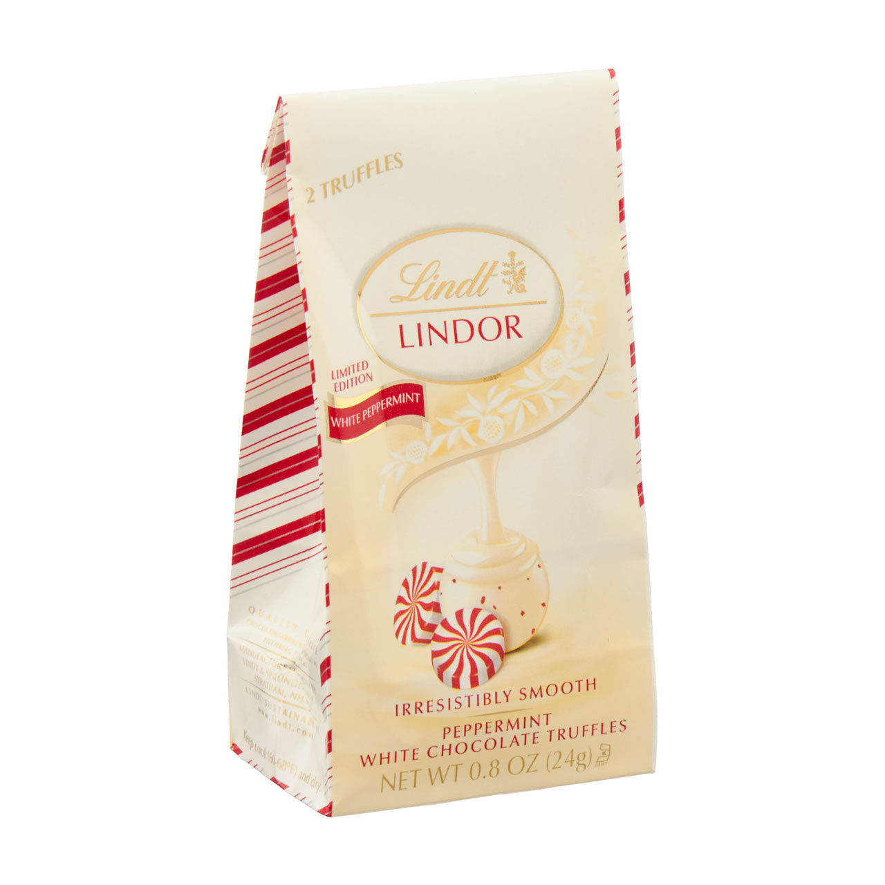 Lindt Lindor Peppermint White Chocolate Truffles, 2 ct