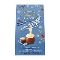 Lindt LINDOR Holiday Hot Cocoa Milk Chocolate Candy, 0.8 oz. Bag