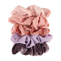 Riviera Primary Locks Mauve Variety Hair Scrunchies, 9 ct
