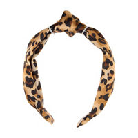 Riviera Primary Locks Leopard Print Knot Headband