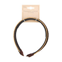 Riviera Primary Locks Braided Headband, 3 pk