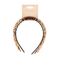Riviera Primary Locks Comb Headband, 3 pk
