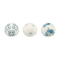 Tabletop Ceramic Orbs, Set of 3