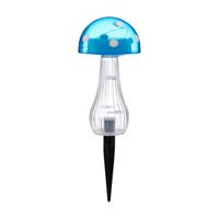 Solar Powered Mushroom Light with Wire Garden Stake,