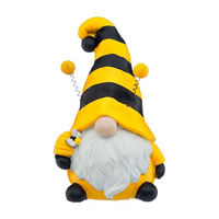 Cement Bee Gnome with Antennae Garden Décor, Assorted