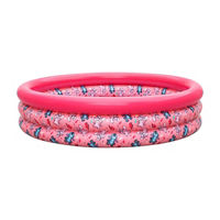 Disney Stitch Pink 3-Ring Kiddie Pool, 48 in
