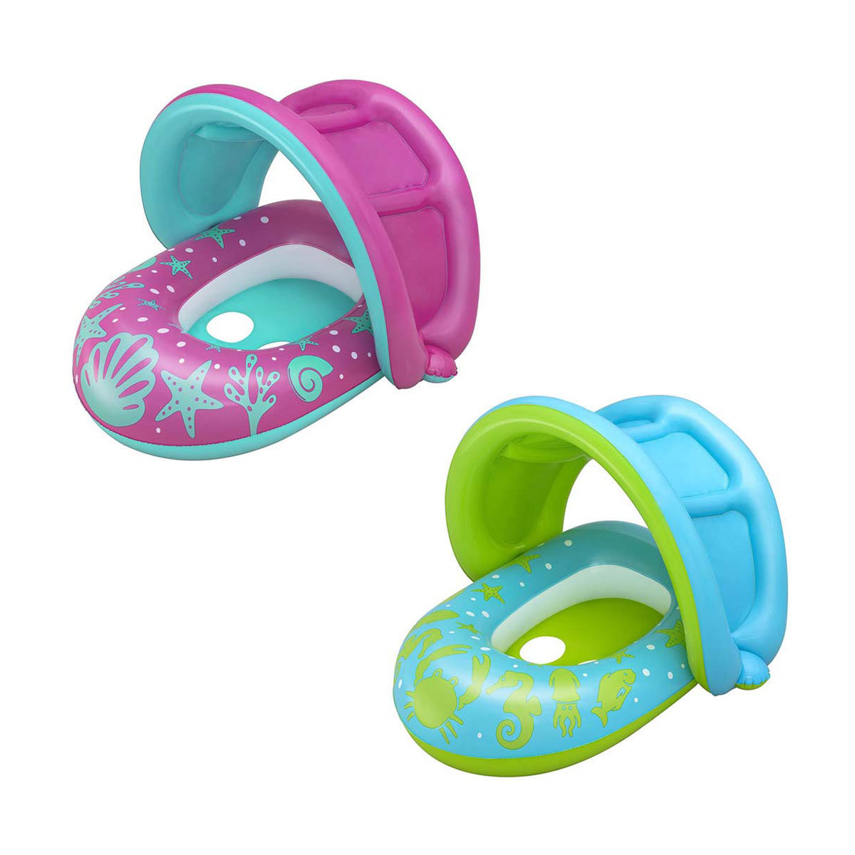 H2OGO! UV Baby Seat Pool Float, Assorted